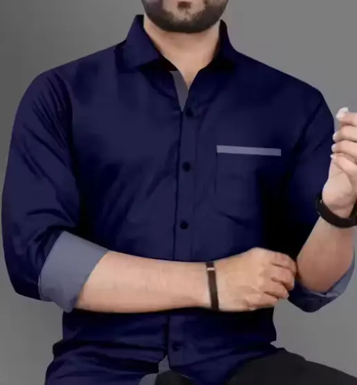 AR FASHION SOLID PATTERN SHIRT (M)